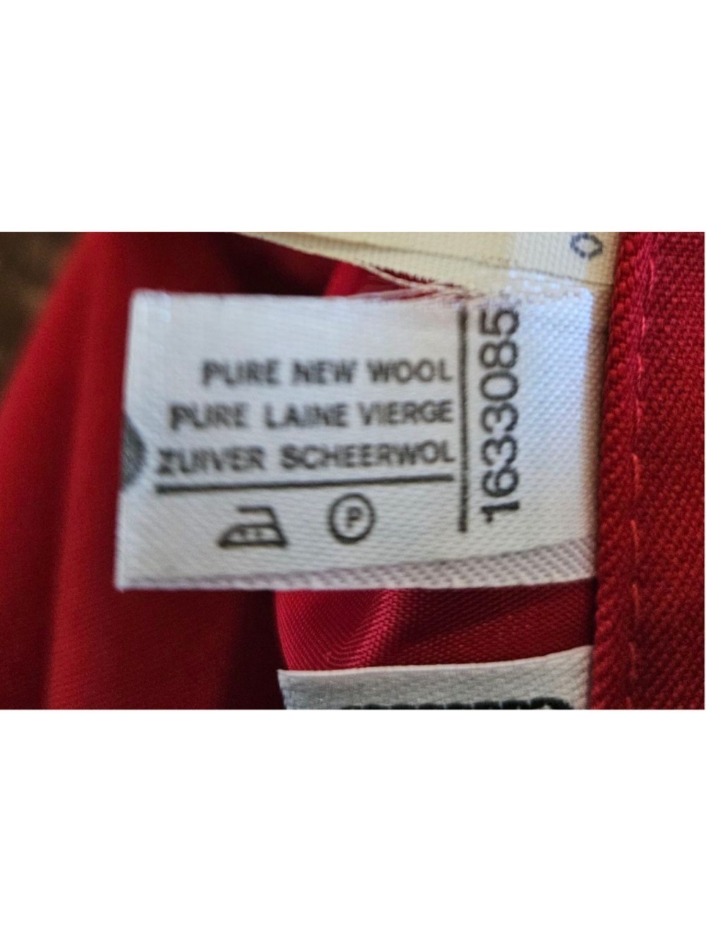 Women's Paola Rossini Red Pure New Wool Pleasted Midi Skirt Made in Italy 10 - Picture 8 of 15